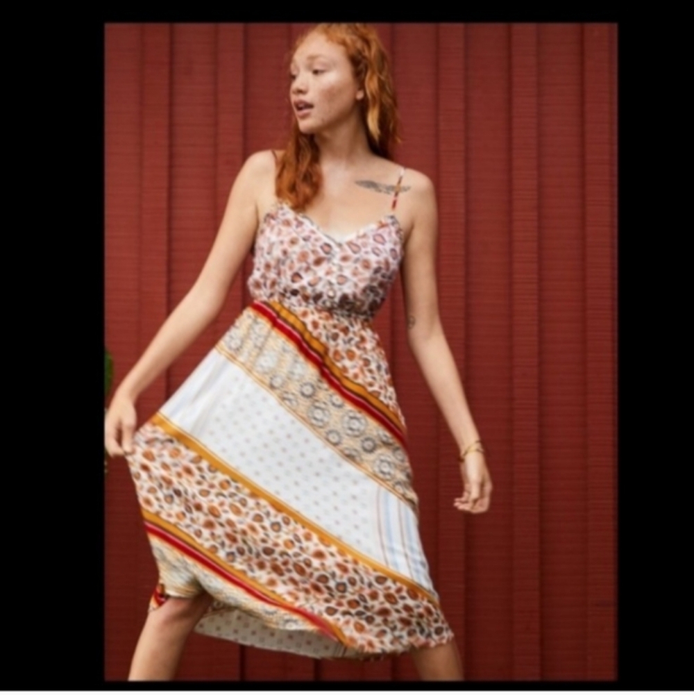 NWOT AERIE Bohemian Print Maxi Dress Sz XS